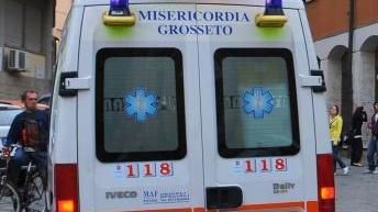 <b>FERITO.</b> Soccorso da un’ambulanza