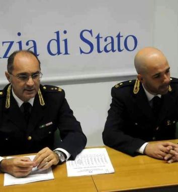 Il capo di gabinetto Alessandro Gini e il responsabile volanti Scalzo 