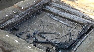 I resti del tempio ligneo di epoca romana rinvenuti al Frizzone
