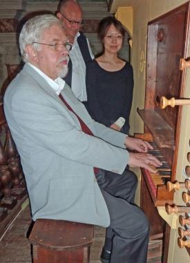 Il maestro Harald Vogel impegnato in una delle sue lezioni   