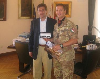 Il sindaco incontra Terzano nuovo comandante del Savoia