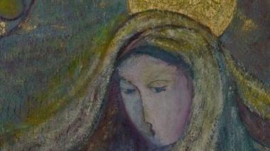 Una delle opere in mostra della pittrice livornese Maria Donatucci