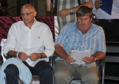 Il diesse Umberto Aringhieri (a sin.) con Marco Del Papa 