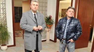 Marcello La Valle (a destra) con il suo avvocato Luciano Lo Russo