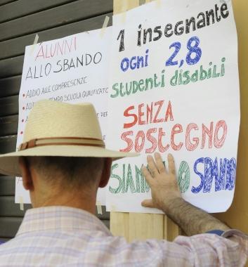 Manifestazione contro i tagli alla scuola  