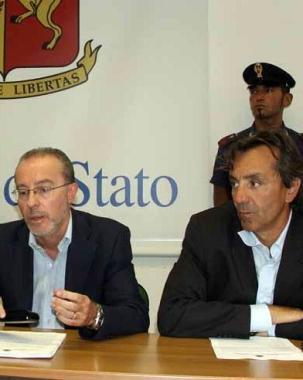 Da sinistra il pm Manotti e il capo della Mobile Tassi 