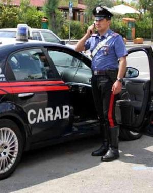 Una pattuglia dei carabinieri 