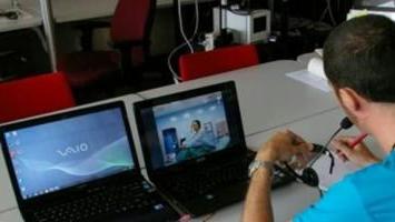 Un momento dell’intervento in tele-anestesia