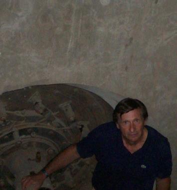 Aldo Macchioni e la vecchia turbina   