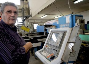 Massimiliano Terreni uno dei due fratelli titolari della SiGiMa costruzioni meccaniche di Casteldelbosco  