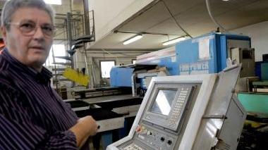 Massimiliano Terreni uno dei due fratelli titolari della “SiGiMa costruzioni meccaniche” di Casteldelbosco