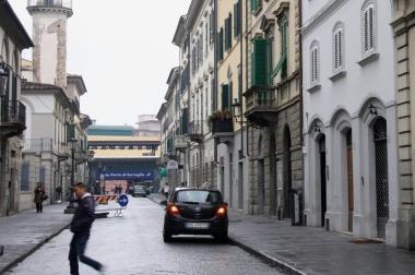 Una immagine di via Magnolfi     
