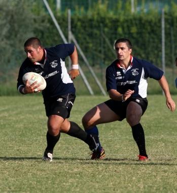 I fratelli Randelli in azione con la maglia dei Cavalesto 