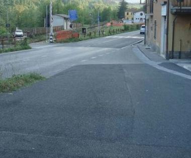 Un tratto della strada provinciale di Soliera 
