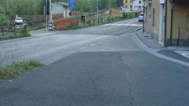 Un tratto della strada provinciale di Soliera