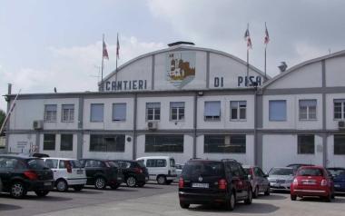 La sede dei Cantieri di Pisa uno dei nomi più importanti della nautica a livello locale