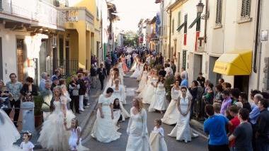 Un momento della processione di San Pio martire