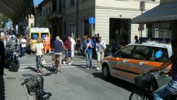 <b>BICI A RISCHIO.</b> I soccorsi dopo l’incidente