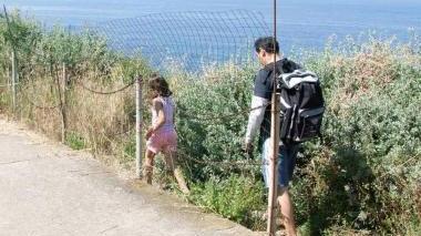 Un accesso al mare in via Amendola