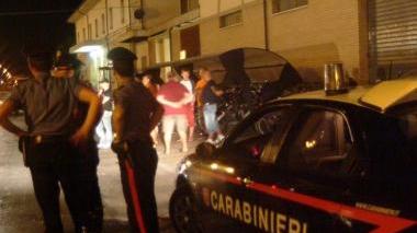 Carabinieri durante un controllo