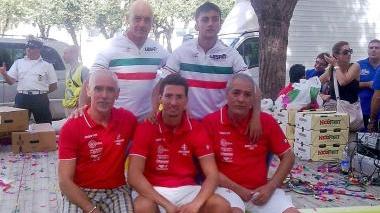 <b>CICLISMO</b> In piedi da sin. Ferretti e Morelli; seduti, Lulli, Bonifazi e Boncristiani