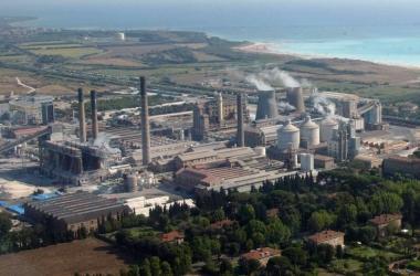Veduta dello stabilimento Solvay 