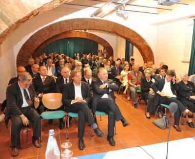 Un momento del convegno a Villa Guerrazzi 