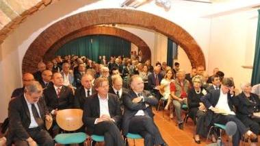 Un momento del convegno a Villa Guerrazzi