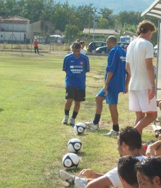 Allenamento della Pistoiese sul campo di Pistoia Ovest  