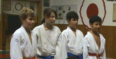 Alcuni allievi della scuola di judo Kenshiro 
