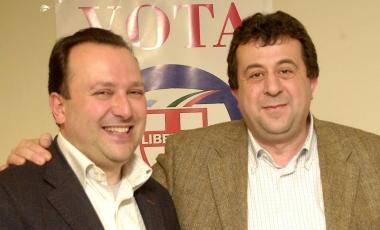 Federico Gorbi e Marco Baldassarri, rispettivamente coordinatore e presidente regionale del partito 