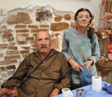 Piero Mancini e Daniela Manni nella casa cantoniera delle Ferrovie 
