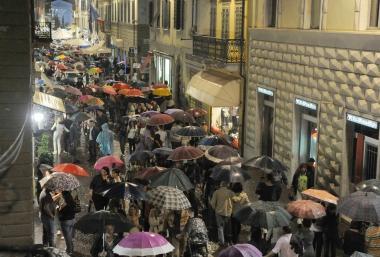 Un momento della Notte Bianca di Pontedera