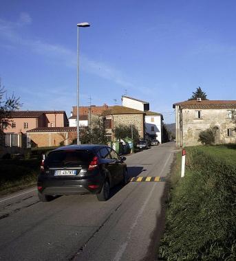 Un tratto di via Cecinese 