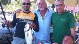 Paolo Giannetti, Franco Grassi, Mino Bordigoni e, sotto con la vuvuzela Filippo Raffaelli