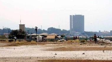L’area in cui dovrebbe sorgere il porto turistico