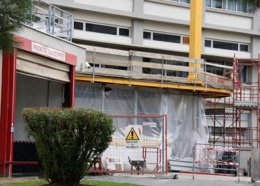 I lavori in corso al pronto soccorso  