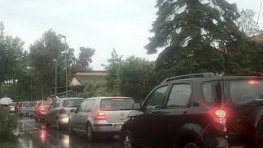 <b>TRAFFICO.</b> La coda al Liceo