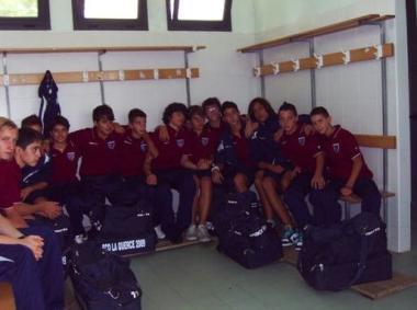 Il tecnico Giovanni Rodi e i ragazzi della Querce 