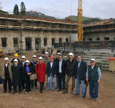Una precedente visita al cantiere delle Leopoldine    