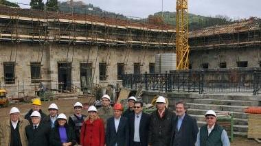 Una precedente visita al cantiere delle Leopoldine
