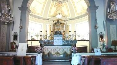 L’interno della chiesa di S. Biagio
