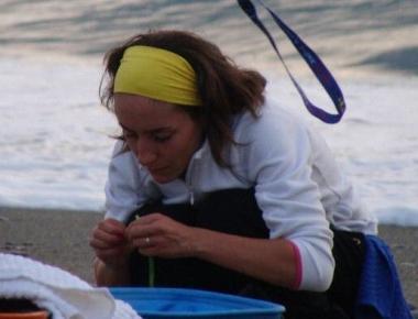 <b>IN GARA </b>Chiara Pardini in spiaggia e sul podio di Lavagna  
