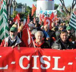 Una manifestazione Cisl 