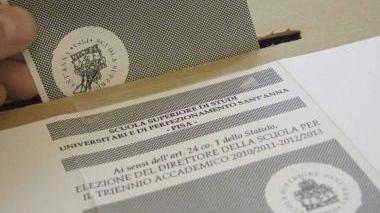 Una scheda per le elezioni del direttore del Sant’Anna
