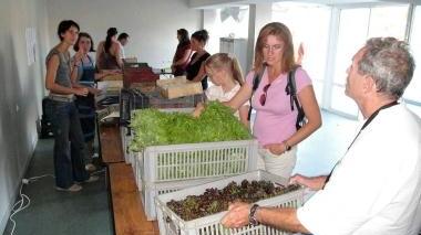 Un mercatino dei gruppi di acquisto solidale