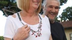 Giovanna Ciardi insieme al marito Bruno Paoli
