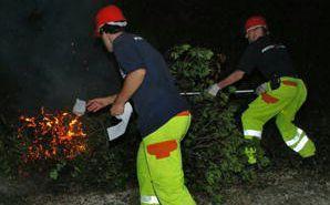 Protezione civile al lavoro 