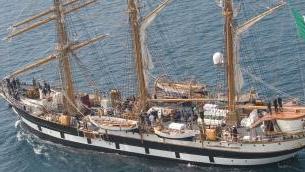 L'Amerigo Vespucci in porto dopo tre mesi di scuola estiva
