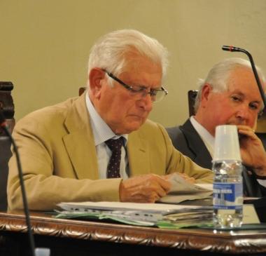 Tambellini, Sichi (a sinistra) e il gruppo della opposizione  